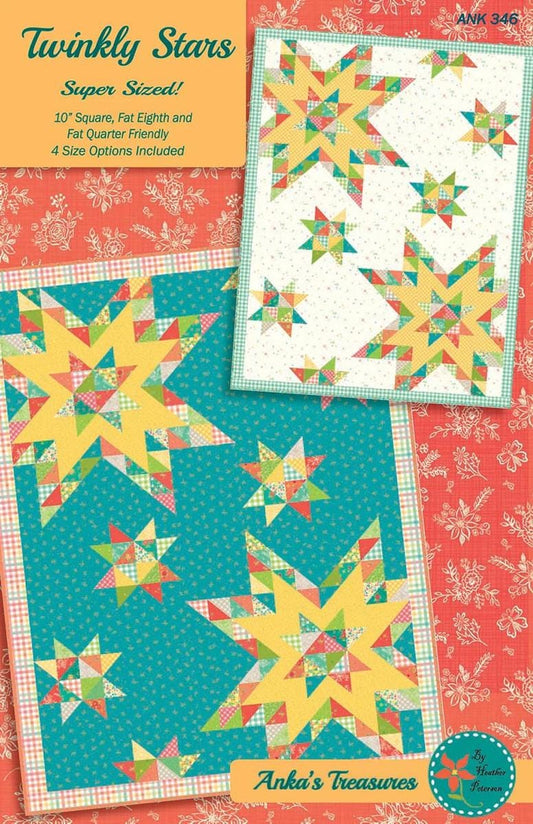 Twinkly Stars Quilt PATTERN Starry Pattern - Riley Blake - INSTRUCTIONS Only