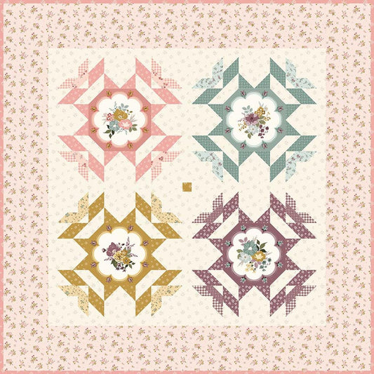 DEAL Delicate Dance Boxed Quilt Kit Floral Fabric - KT-17280 - Riley Blake Quilting Cotton Fabric