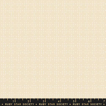Image of Paper Cuts 2 Dots Parchment quilting cotton fabric by Ruby Star Society for Moda Fabrics. Features dots on a cream background. Cute Little Fabric Shop.