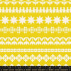 Image of Paper Cuts 2 Cuttings Starfruit quilting cotton fabric by Ruby Star Society for Moda Fabrics. Features shapes on a yellow background. Cute Little Fabric Shop.