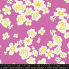Image of Paper Cuts 2 Floral Heliotrope quilting cotton fabric by Ruby Star Society for Moda Fabrics. Features flowers on a purple background. Cute Little Fabric Shop.