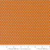 Image of Animal Park Fun Dots Tiger quilting cotton fabric by Stacy Iest Hsu for Moda Fabrics. Features dots on an orange background. Cute Little Fabric Shop.