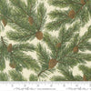 Image of Wild Blue Yonder Pine Needles Cloud quilting cotton fabric by Moda Fabrics. Features pine needles on a cream background. Cute Little Fabric Shop.