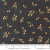Image of Wild Blue Yonder Acorn Midnight quilting cotton fabric by Moda Fabrics. Features acorns on a blue background. Cute Little Fabric Shop.