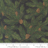 Image of Wild Blue Yonder Pine Needles Midnight quilting cotton fabric by Moda Fabrics. Features pine needles on a blue background. Cute Little Fabric Shop.