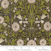 Image of The Henhouse Poppy Iron quilting cotton fabric by Gingiber for Moda Fabrics. Features flowers on a black background. Cute Little Fabric Shop.