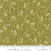 Image of The Henhouse Cross Stitch Grass quilting cotton fabric by Gingiber for Moda Fabrics. Features chickens on a green background. Cute Little Fabric Shop.
