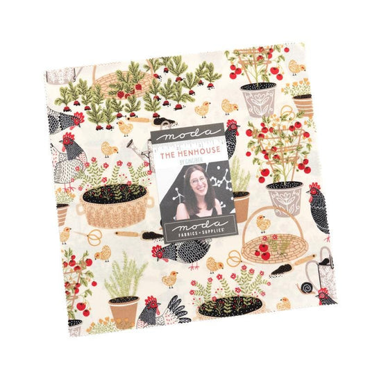 The Henhouse Layer Cake - 48430LC - 42-pieces Precut - Moda Fabrics Quilting Cotton Fabric