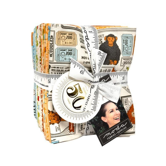 Animal Park Fun Fat Quarter Bundle - Moda Fabrics - 27-piece Precut - Quilting Cotton Fabric