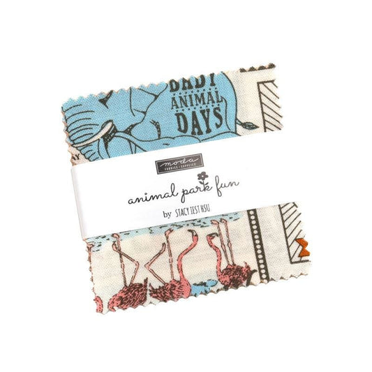 Animal Park Fun Mini Charm Pack 20960MC - Moda Fabrics - 42-Piece Precut - Quilting Cotton Fabric