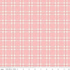 34" End of Bolt - DEAL FLANNEL Glamp Camp Plaid F12579 Pink - Riley Blake Designs - Camping - FLANNEL Cotton Fabric