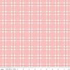 18" End of Bolt - SALE FLANNEL Glamp Camp Plaid F12579 Pink - Riley Blake Designs - Camping - FLANNEL Cotton Fabric