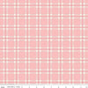 Fat Quarter End of Bolt - SALE FLANNEL Glamp Camp Plaid F12579 Pink - Riley Blake Designs - Camping - FLANNEL Cotton Fabric