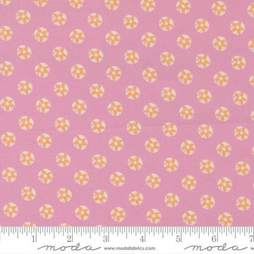 Image of Cannon Beach Tide Pools Sweet Pea quilting cotton fabric by Crystal Manning for Moda Fabrics. Features flowers on a pink background. Cute Little Fabric Shop.