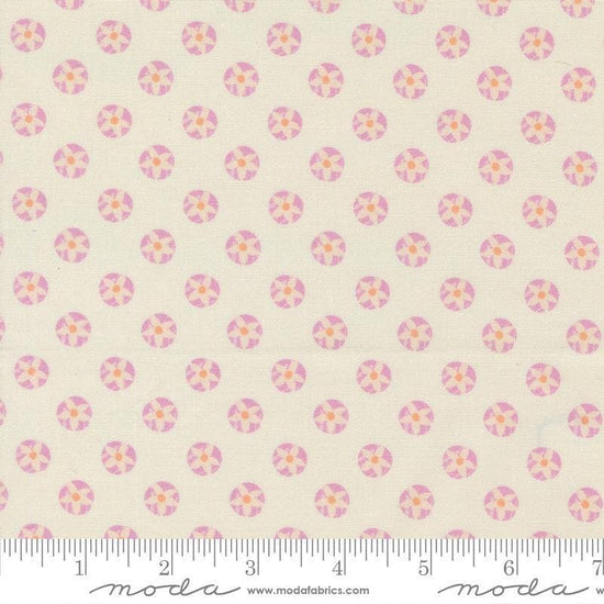 Image of Cannon Beach Tide Pools Cream quilting cotton fabric by Crystal Manning for Moda Fabrics. Features flowers on a cream background. Cute Little Fabric Shop.