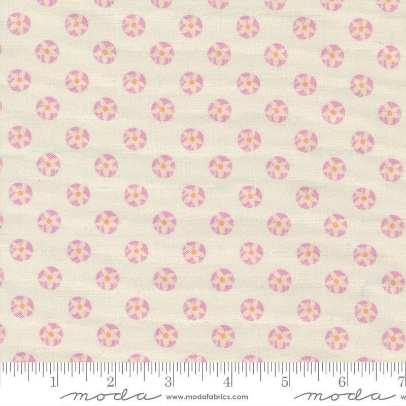 Image of Cannon Beach Tide Pools Cream quilting cotton fabric by Crystal Manning for Moda Fabrics. Features flowers on a cream background. Cute Little Fabric Shop.