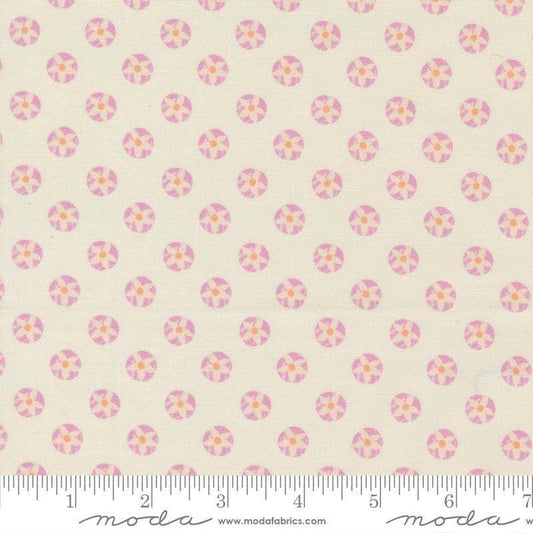 Image of Cannon Beach Tide Pools Cream quilting cotton fabric by Crystal Manning for Moda Fabrics. Features flowers on a cream background. Cute Little Fabric Shop.