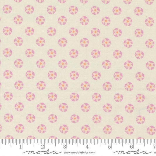 Image of Cannon Beach Tide Pools Cream quilting cotton fabric by Crystal Manning for Moda Fabrics. Features flowers on a cream background. Cute Little Fabric Shop.