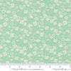 Image of Cannon Beach Blooms Pond quilting cotton fabric by Crystal Manning for Moda Fabrics. Features flowers on a green background. Cute Little Fabric Shop.