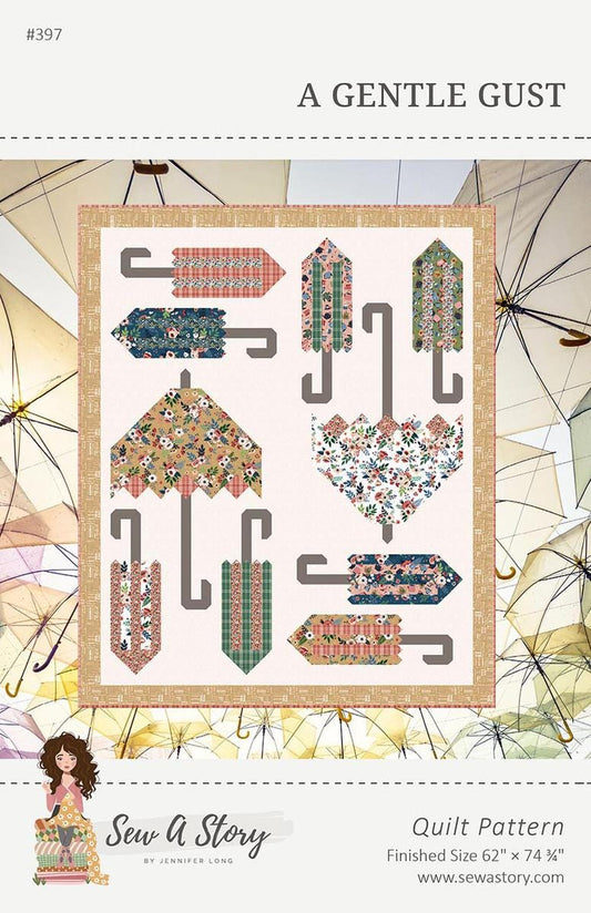 A Gentle Gust Quilt PATTERN Umbrella Pattern - Riley Blake - INSTRUCTIONS Only