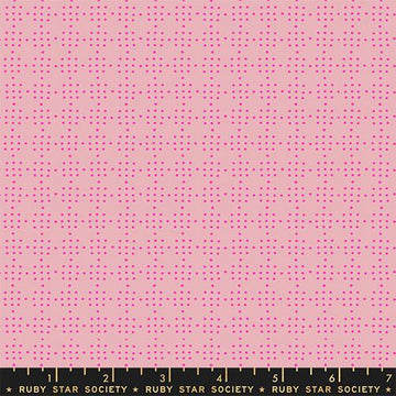 Image of Paper Cuts 2 Dots Lavender quilting cotton fabric by Ruby Star Society for Moda Fabrics. Features dots on a pink background. Cute Little Fabric Shop.