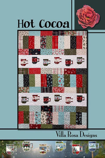 SALE Hot Cocoa Quilt PATTERN Coffee Pattern - Riley Blake Designs - INSTRUCTIONS Only