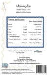 SALE Morning Joe Quilt PATTERN Coffee Pattern - Riley Blake Design - INSTRUCTIONS Only