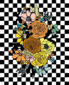 True to Hue Chromatic Muse Panel Black as Night Floral Fabric - 11567 - Moda Fabrics Quilting Cotton Fabric