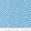 Image of True to Hue Petal Power Blue My Mind quilting cotton fabric by Alli K Design for Moda Fabrics. Features flowers on a blue background. Cute Little Fabric Shop.