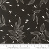 Image of True to Hue Falling Leaves Black as Night quilting cotton fabric by Alli K Design for Moda Fabrics. Features leaves on a black background. Cute Little Fabric Shop.