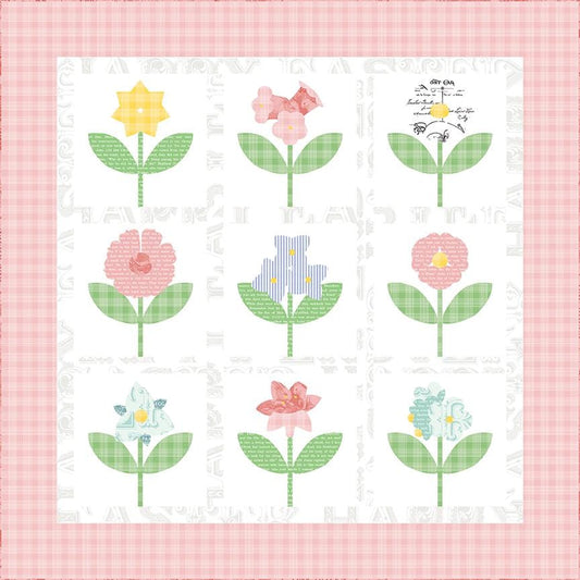 Vintage Flowers Quilt Kit - Egg Hunt by J.Wecker Frisch Riley Blake - Quilt Kit -  Quilting Cotton