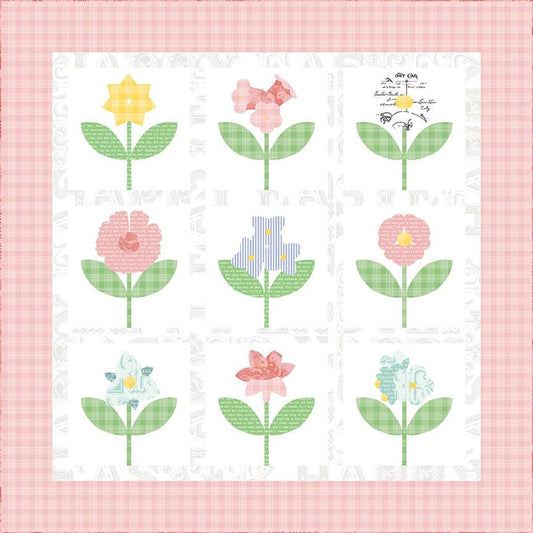 Vintage Flowers Quilt Kit - Egg Hunt by J.Wecker Frisch Riley Blake - Quilt Kit -  Quilting Cotton