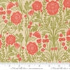 Image of The Henhouse Poppy Cloud quilting cotton fabric by Gingiber for Moda Fabrics. Features flowers on a cream background. Cute Little Fabric Shop.