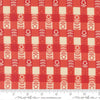 Image of The Henhouse Plaid Barn quilting cotton fabric by Gingiber for Moda Fabrics. Features checkers on a red background. Cute Little Fabric Shop.