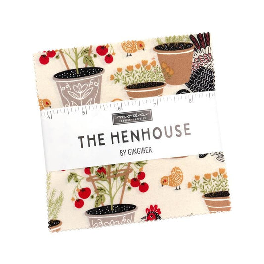 The Henhouse Charm Pack - 48430PP - 42-Piece Precut  - Moda Fabrics Quilting Cotton Fabric