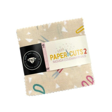 Paper Cuts 2 Mini Charm Pack - RS1107MC - 42-Piece Precut - Moda Fabrics Quilting Cotton Fabric