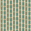 Image of Serenity Lotus Flower Decorative Strips Multi quilting cotton fabric by Morris Creative Group for QT Fabrics. Features flowers on a green background. Cute Little Fabric Shop