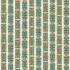 Image of Serenity Lotus Flower Decorative Strips Multi quilting cotton fabric by Morris Creative Group for QT Fabrics. Features flowers on a green background. Cute Little Fabric Shop
