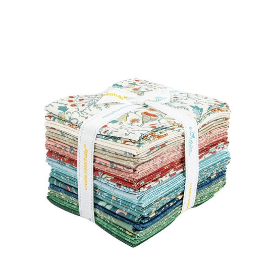 Ambleside Fat Quarter Bundle Floral Fabric - FQ-17110-22 - 22-piece Precut - Riley Blake Quilting Cotton Fabric