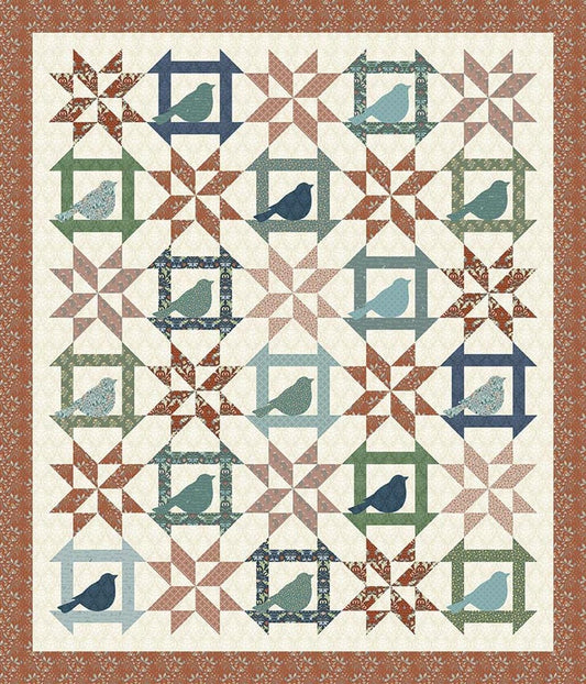 Bluebird Quilt PATTERN Bird Pattern - Riley Blake INSTRUCTIONS Only