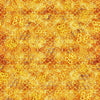 Image of Buzz, Buzz, Buzz Honeycomb Blender Tangerine quilting cotton fabric by Morris Creative Group for QT Fabrics. Features flowers on a orange background. Cute Little Fabric Shop.