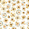 Image of Buzz, Buzz, Buzz Bees & Beehives White quilting cotton fabric by Morris Creative Group for QT Fabrics. Features bees on a white background. Cute Little Fabric Shop.