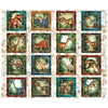 Savage Kingdom Dinosaur Picture Patches Panel Sand Cream Dino Fabric - 31733 - QT Fabrics Quilting Cotton Fabric