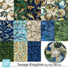 Savage Kingdom 10" Stacker Bundle Dinosaur Fabric - 10SQ SVKG 6PKE - 42-piece Precut - QT Fabrics Quilting Cotton Fabric