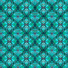 Image of Royale Geo Trellis Jade quilting cotton fabric by Dan Morris for QT Fabrics. Features a geometric pattern on a blue background. Cute Little Fabric Shop.