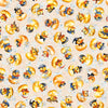 Image of QT Cuties 3 Rubber Duckies Tan quilting cotton fabric by Morris Creative Group for QT Fabrics. Features ducks on a beige background. Cute Little Fabric Shop.