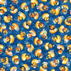 Image of QT Cuties 3 Rubber Duckies Denim quilting cotton fabric by Morris Creative Group for QT Fabrics. Features ducks on a blue background. Cute Little Fabric Shop.