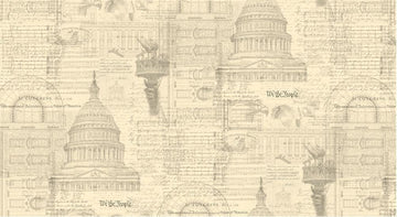 3-Yard Cut - 3 Sisters Patriotic Constitution Parchment WIDEBACK 108" Wide Government Fabric - Moda Fabrics Quilting Cotton Fabric
