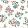 3-Yard cut - Mary Catherine Floral Cloud White Floral Fabric WIDEBACK 108" Wide - WB16710 - Riley Blake Quilting Cotton Fabric