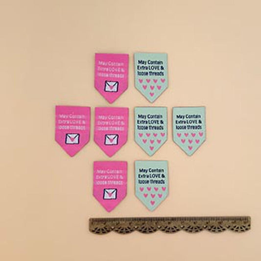 SALE Extra Love Woven Labels - Minki Kim - Riley Blake Polyester Labels